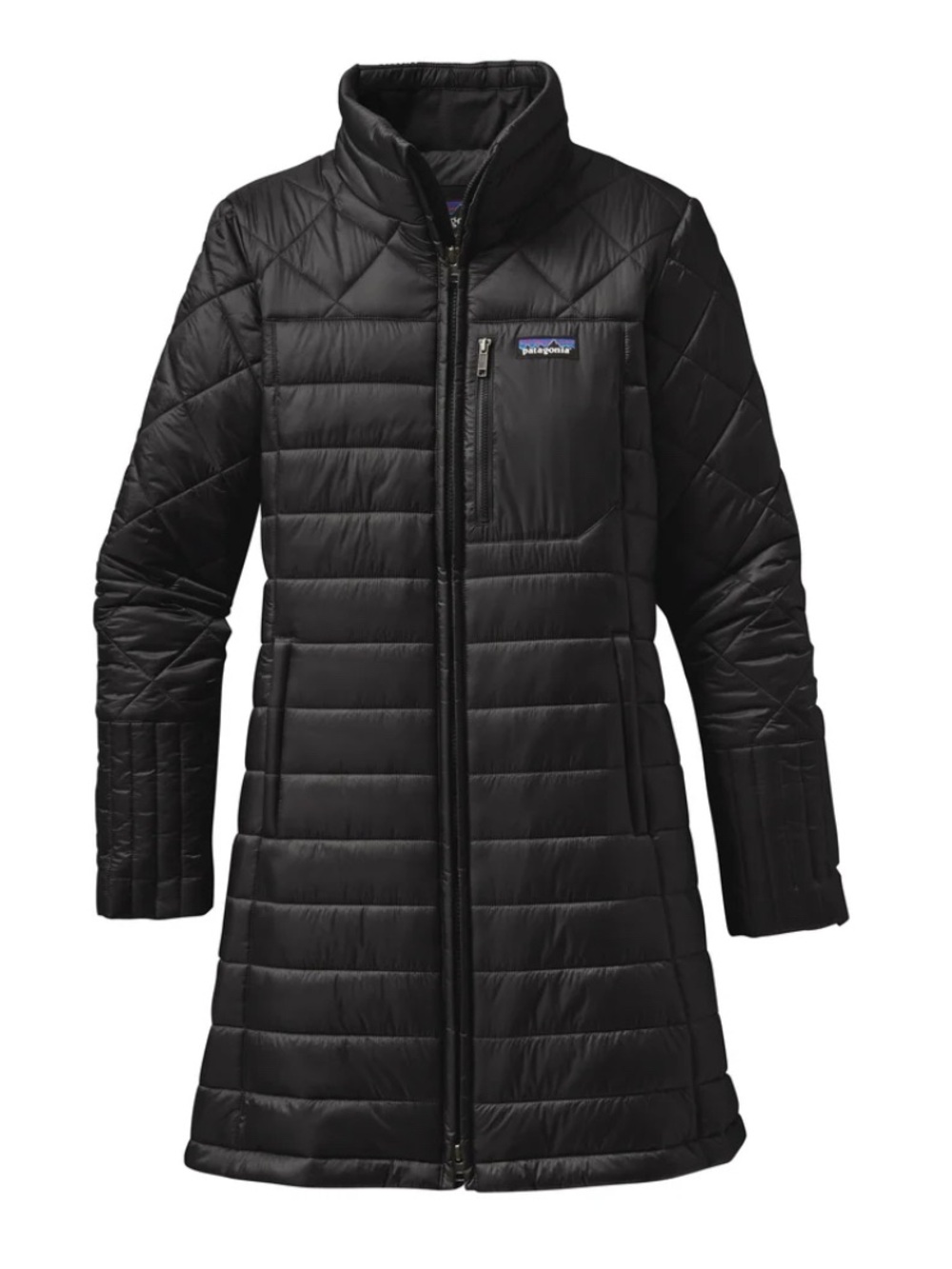 Patagonia Black Long Quilted Insulated Puffer Coat